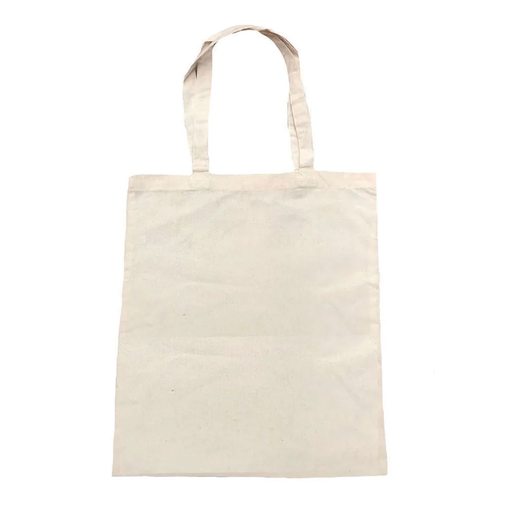 100 Lot Cotton Natural Eco Friendly Plain Reusable Grocery Shopping Tote Bags 16inch Wholesale Bulk