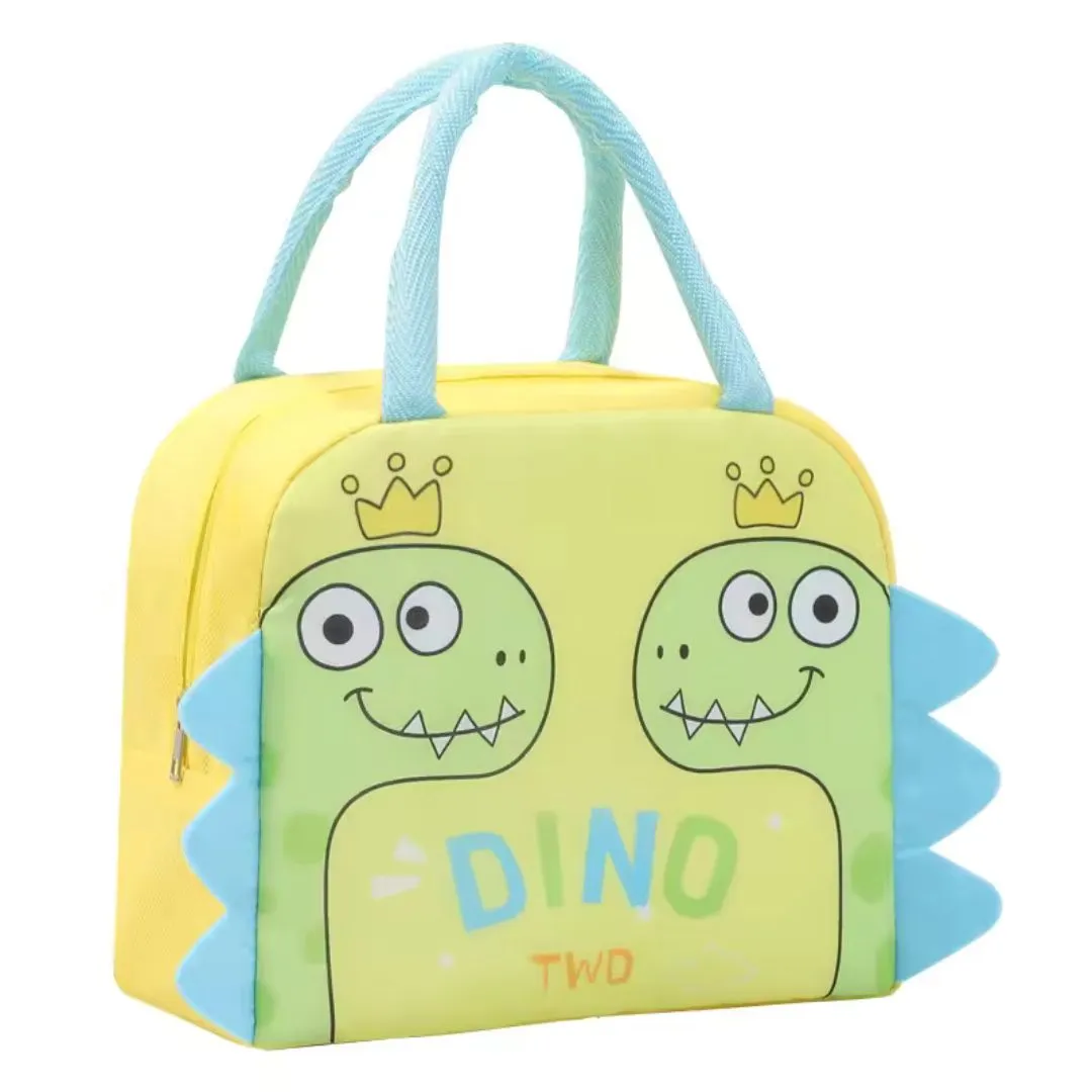 3D Dinosaur Design Small Lunch Bag for Kids (Yellow)