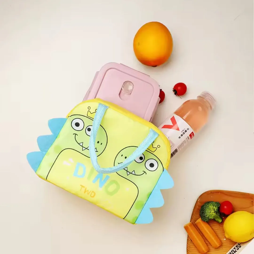 3D Dinosaur Design Small Lunch Bag for Kids (Yellow)