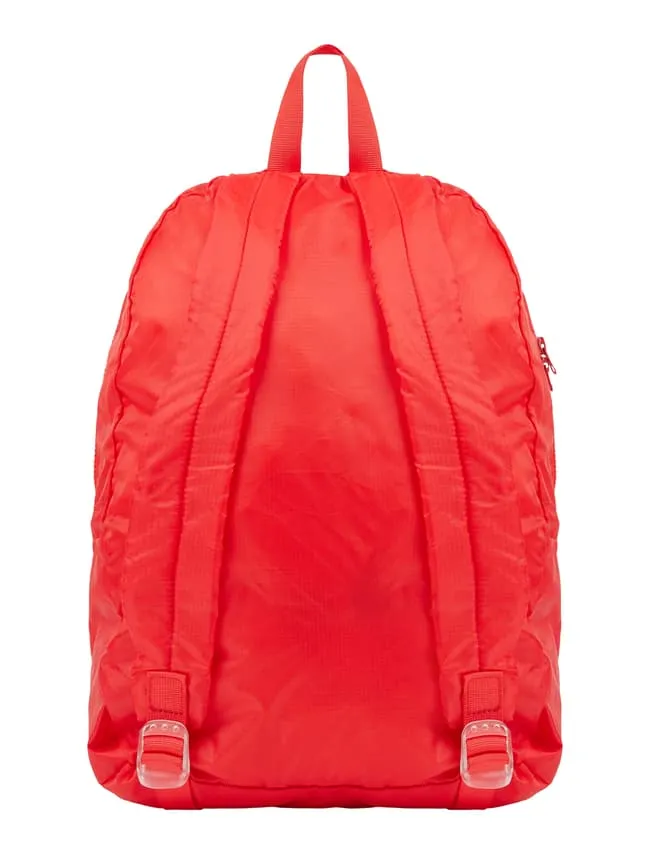 Backpack with two-way zipper model "Heart of a Nomad" Doiy, red