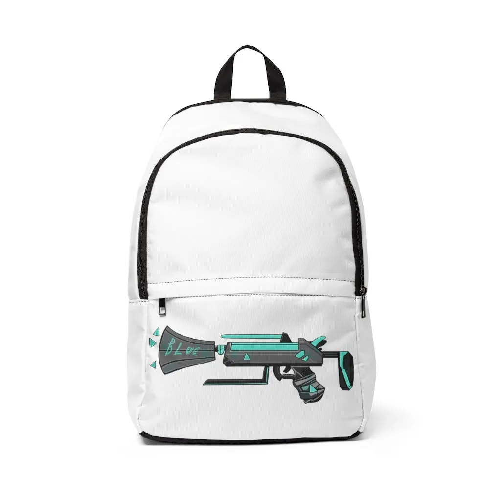 Blue Gun Unisex Fabric Backpack