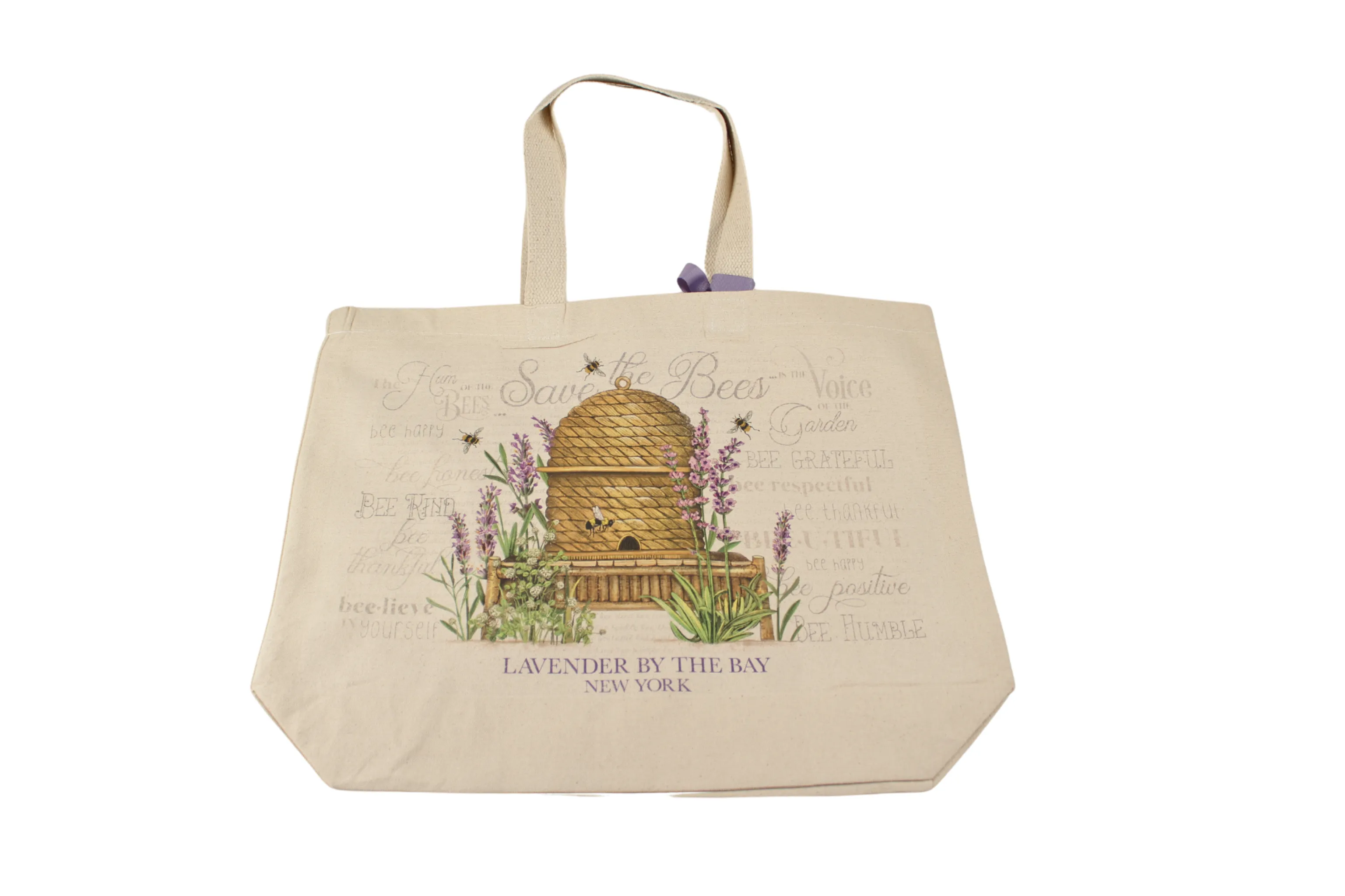 Canvas Tote Bag Lavender by the Bay