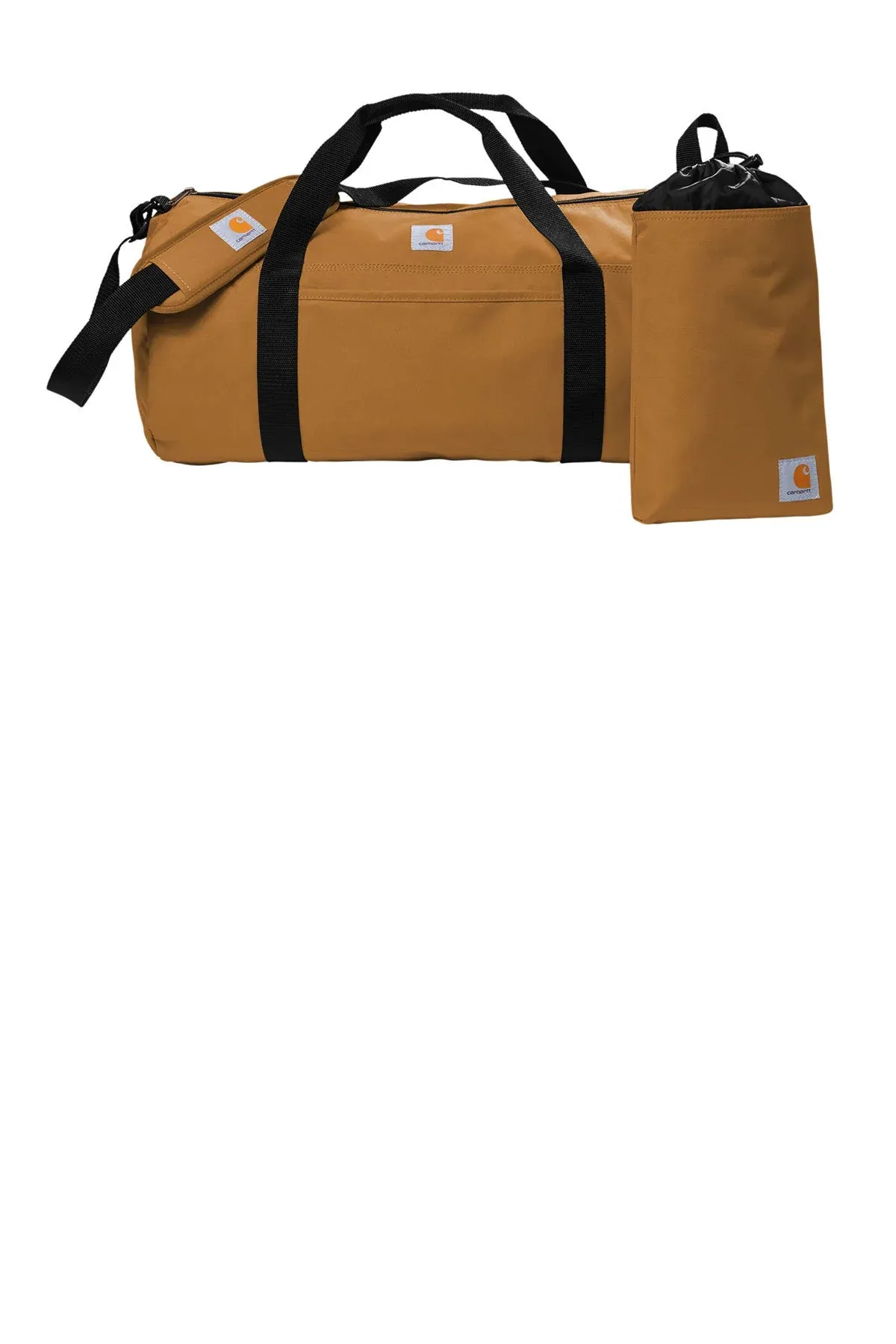 Carhartt 40L Canvas Packable Custom Duffels, Carhartt Brown