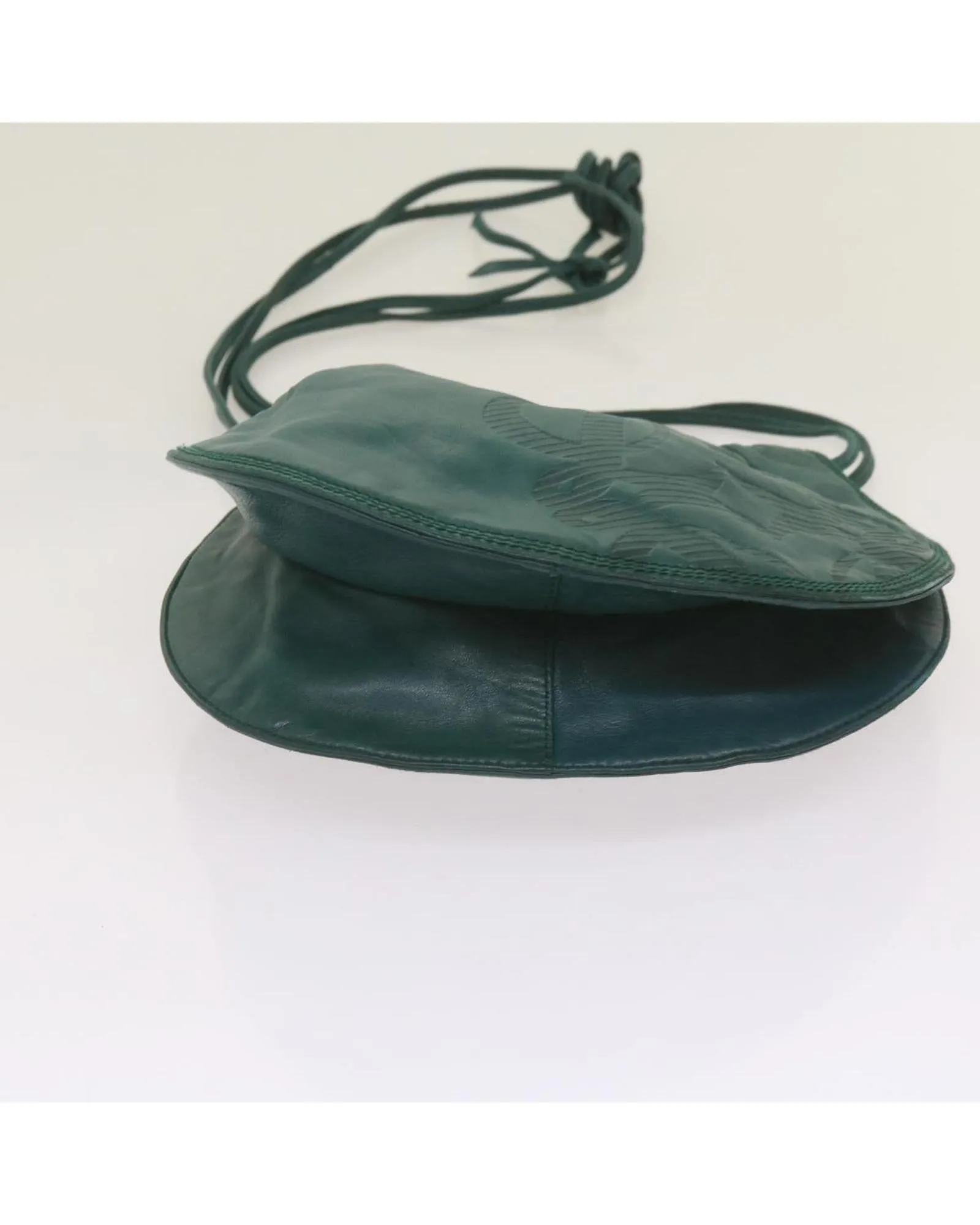 Green Leather Shoulder Bag by LOEWE