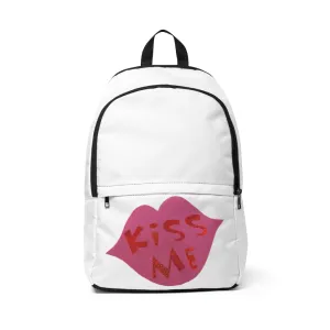 Kiss Me Unisex Fabric Backpack