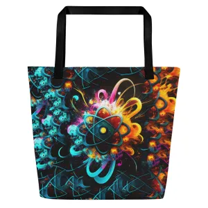 Large Tote Bag DNA Flower