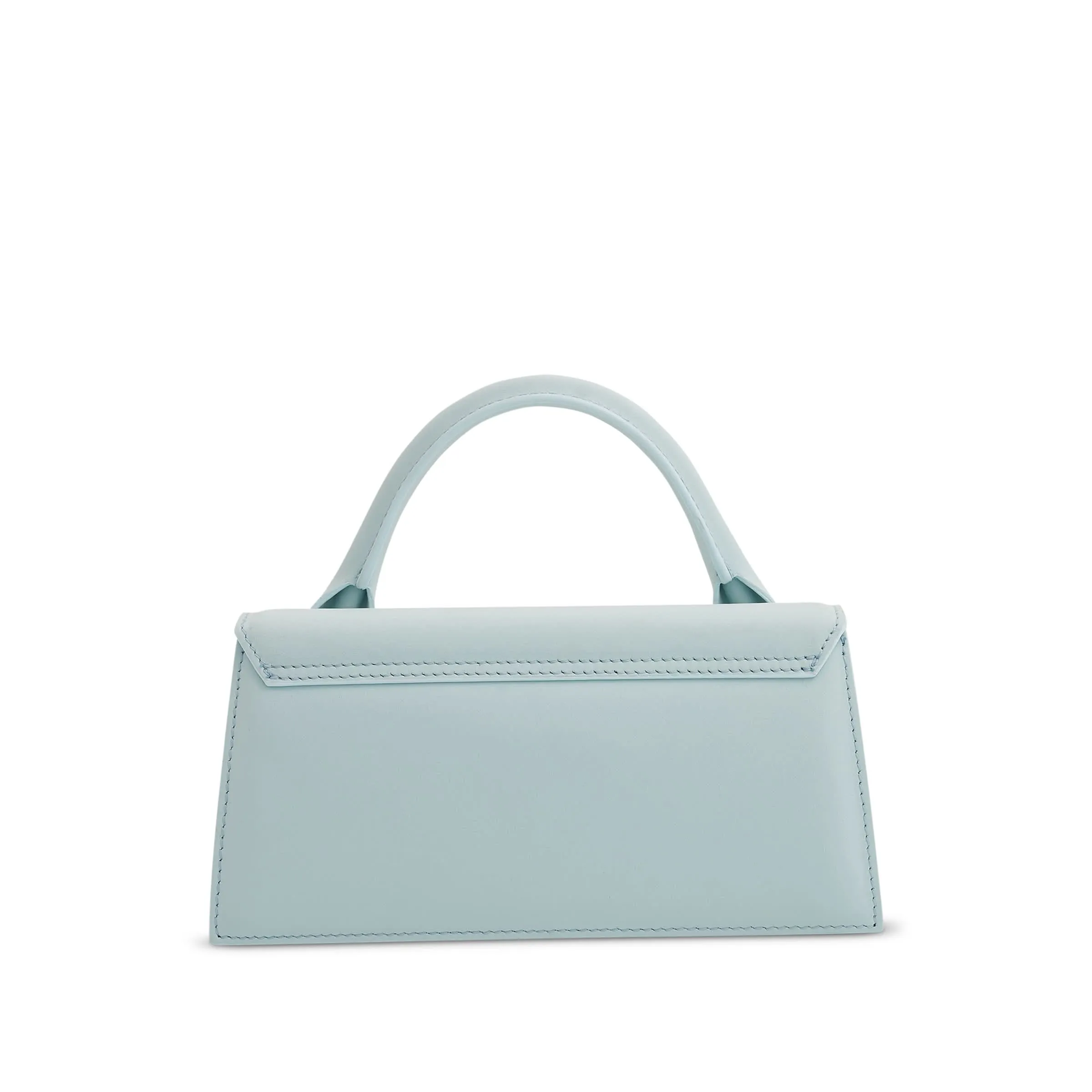 Le Chiquito Long Leather Bag in Pale Blue