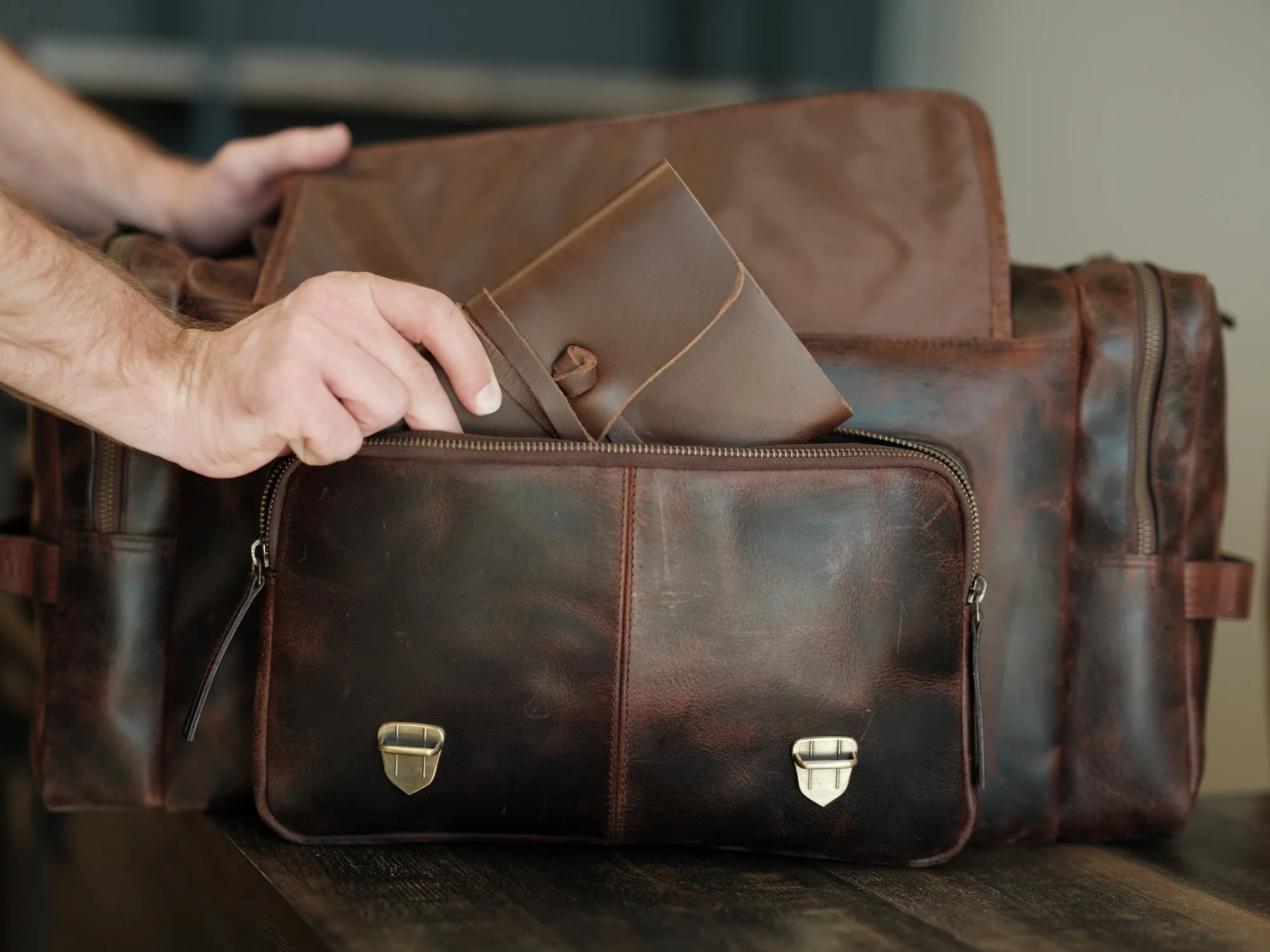 Leather Wasatch Duffel