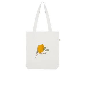 Lemon and Leaves Organic Tote Bag