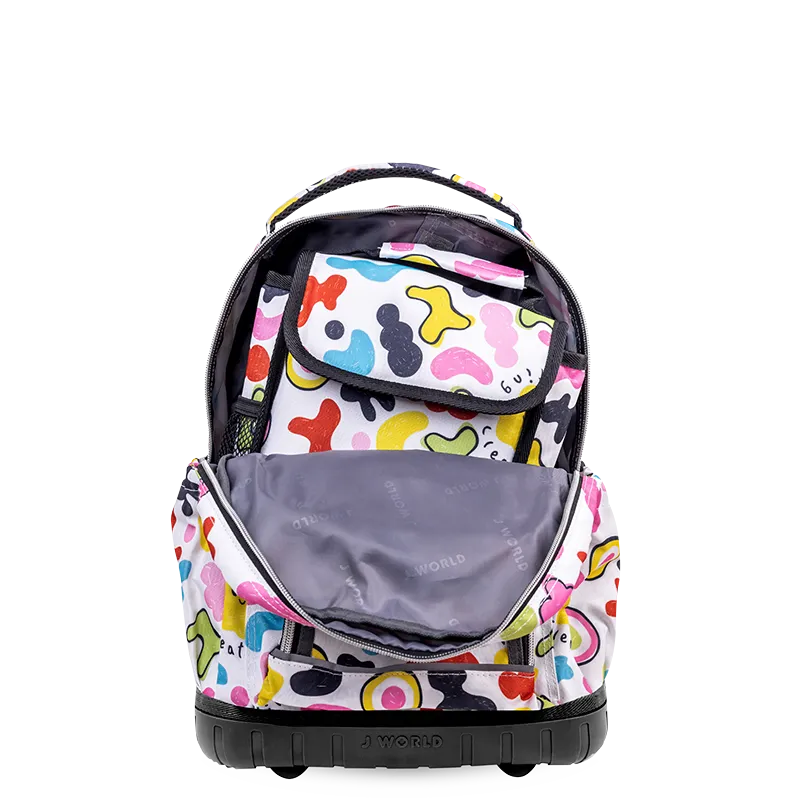 Lollipop Kids Rolling Backpack With Lunch Bag (16 Inch)