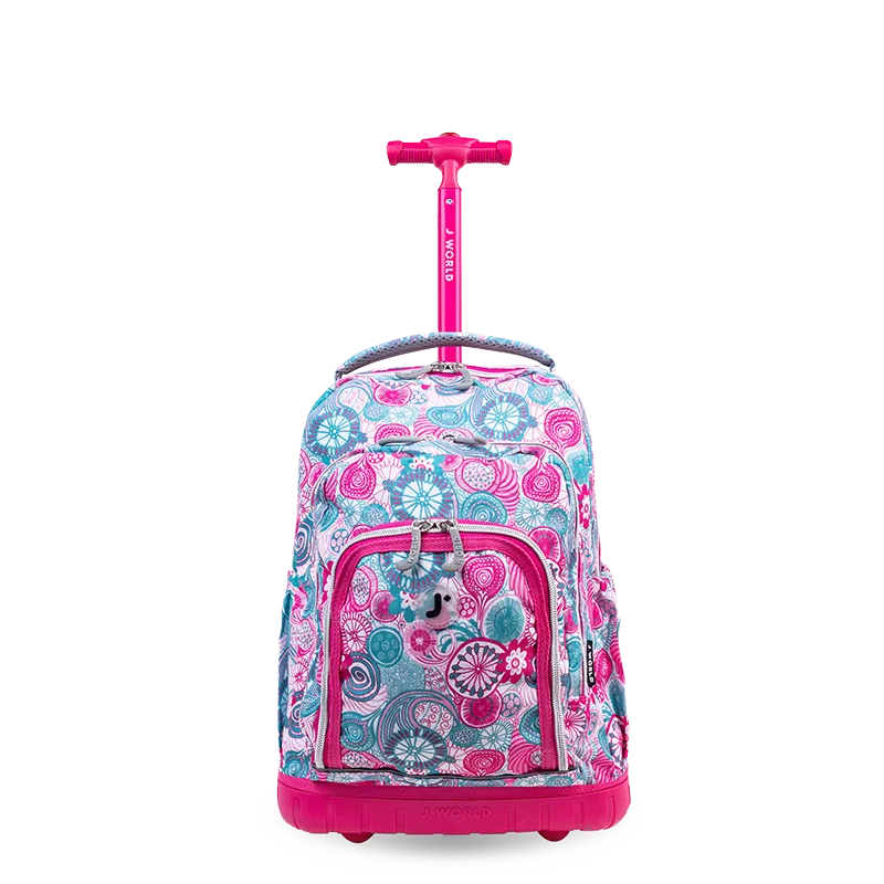 Lollipop Kids Rolling Backpack With Lunch Bag (16 Inch)