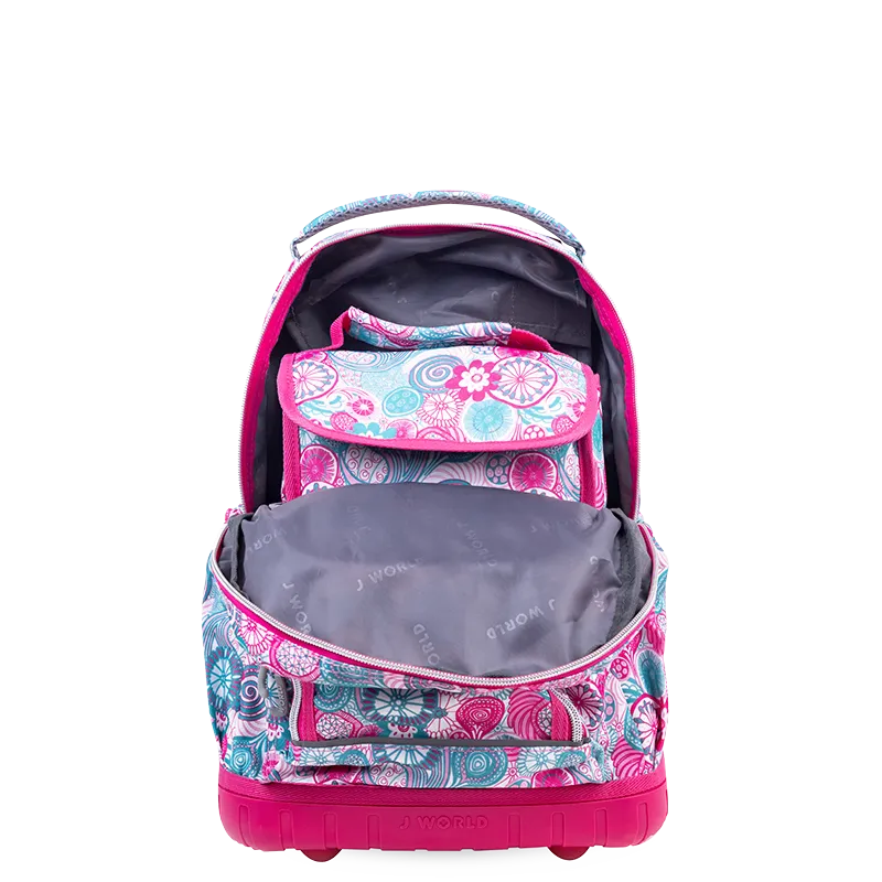 Lollipop Kids Rolling Backpack With Lunch Bag (16 Inch)