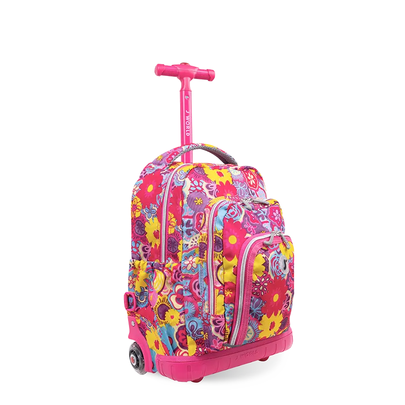 Lollipop Kids Rolling Backpack With Lunch Bag (16 Inch)