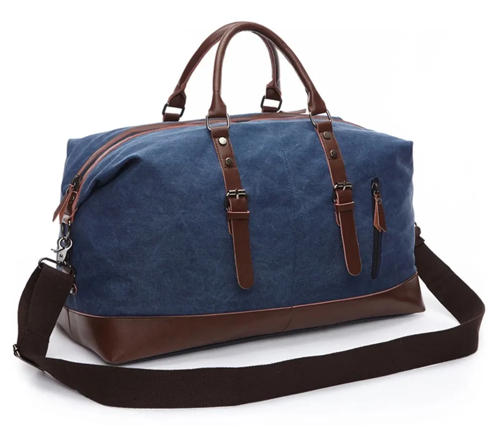 Mark Royal Men's Canvas Leather Duffel Bag