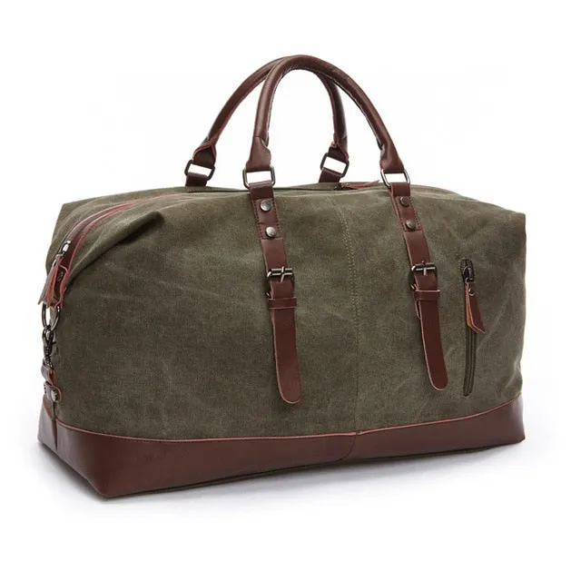 Mark Royal Men's Canvas Leather Duffel Bag