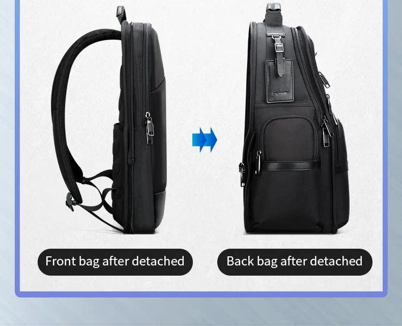 Men's Business Travel Large Capacity Expandable Backpack