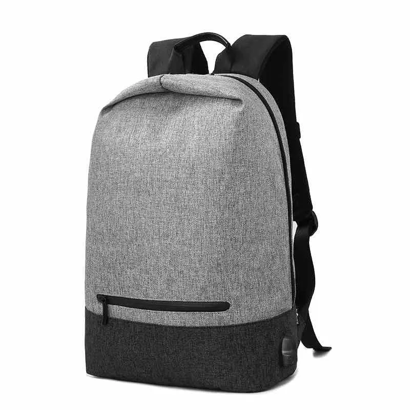 Men's Waterproof Casual Backpack with USB Charging