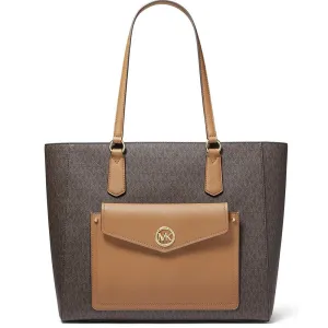 Michael Kors Joey MK Signature TZ Tote Bag, Brown