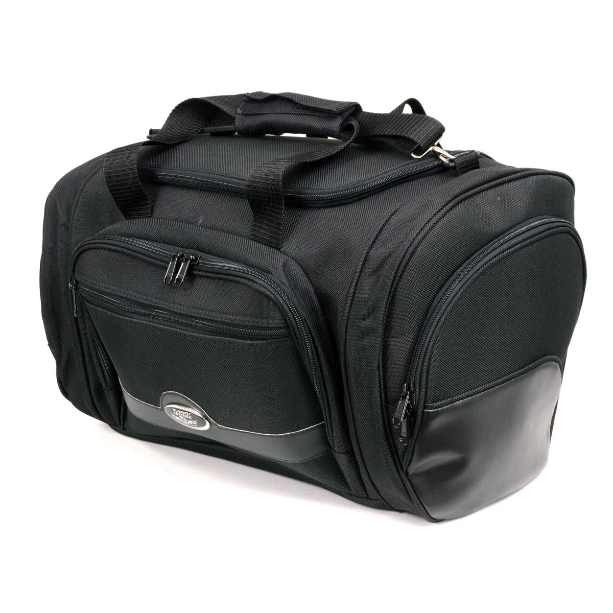 Milwaukee Leather MP8117 Large Black Textile Motorcycle Duffle Style