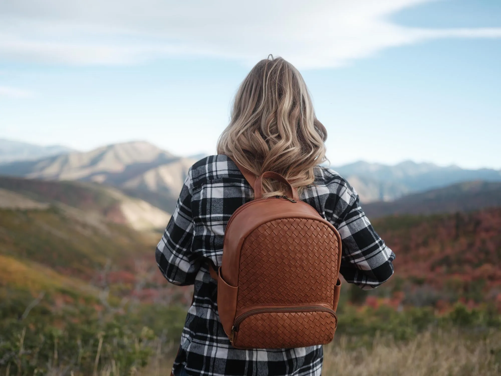 Mini Woven Backpack