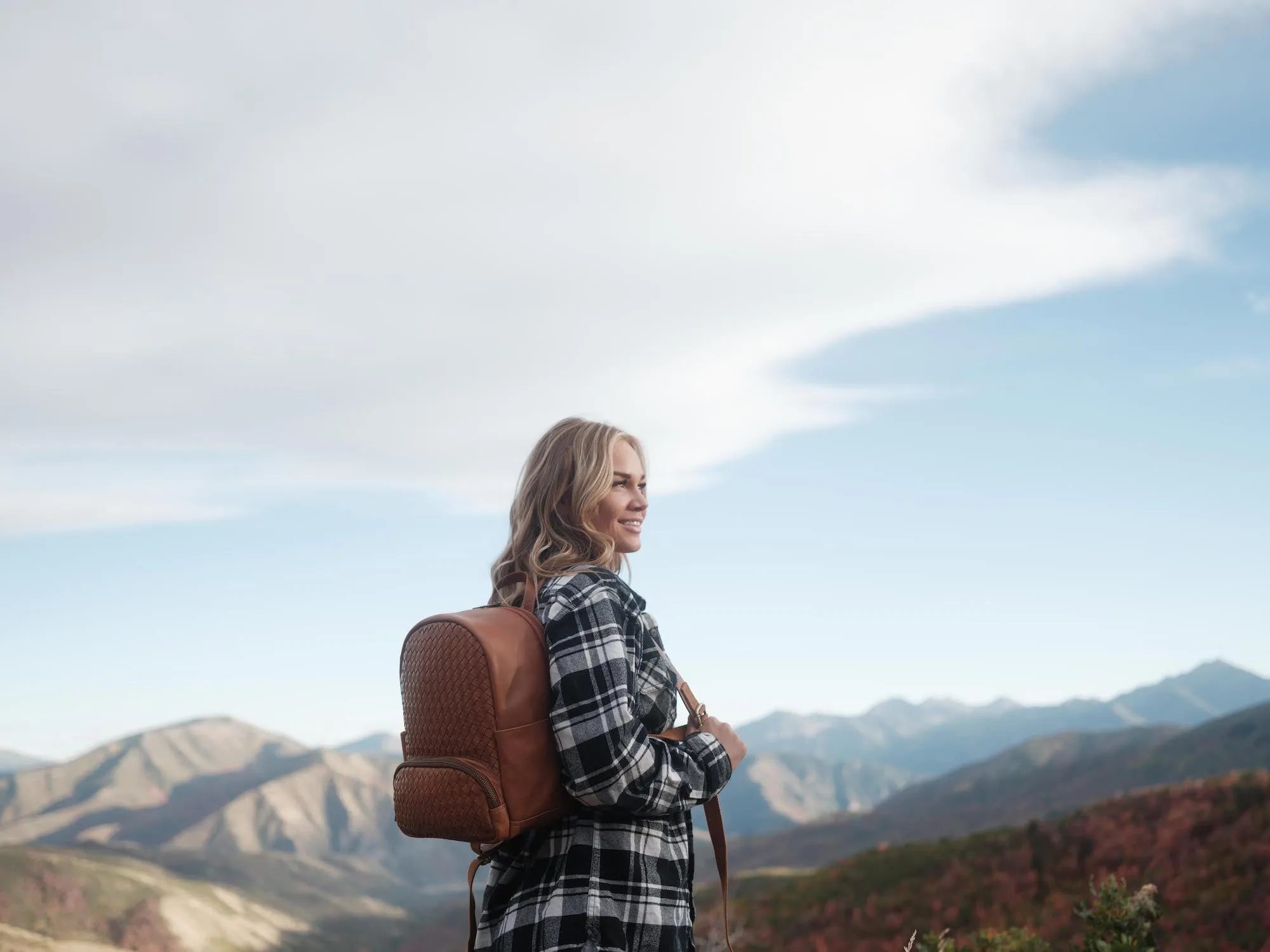 Mini Woven Backpack