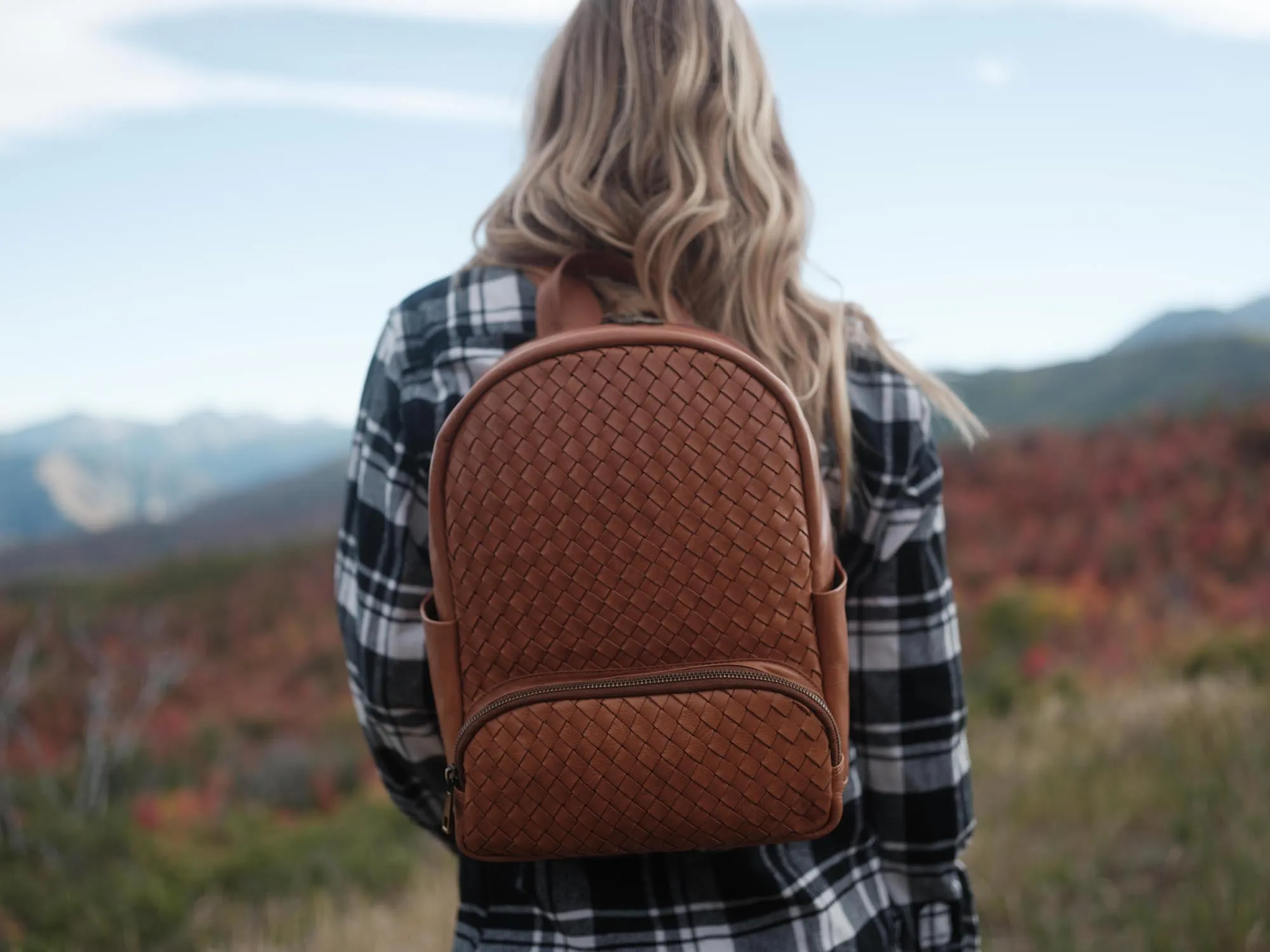 Mini Woven Backpack