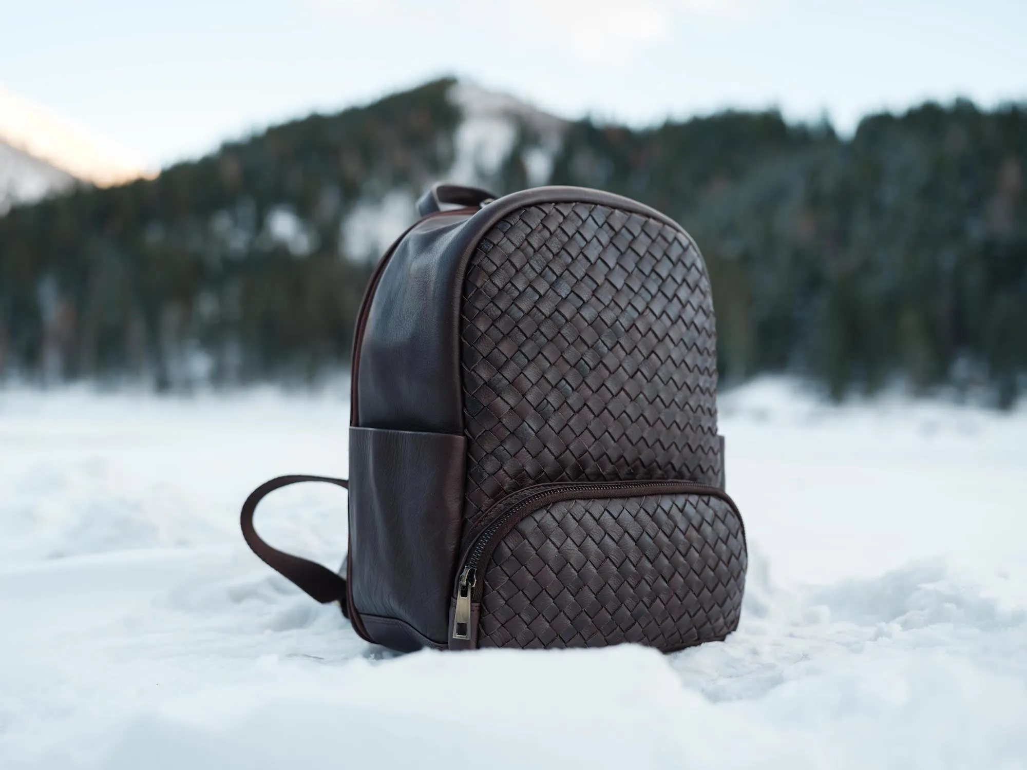 Mini Woven Backpack