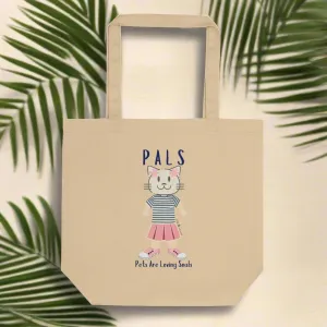 PALS, Cat themed sustainable Tote Bag