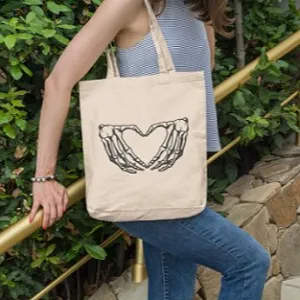 Premium Cotton Canvas Tote Bag- Bone White