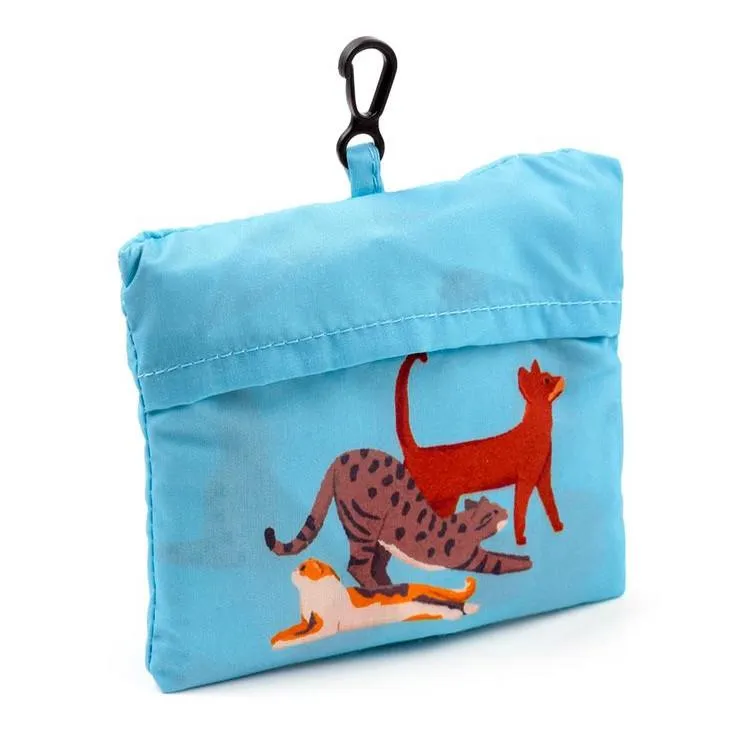 Puckator Foldable Recycled Shopping Bag - Feline Fine Cats