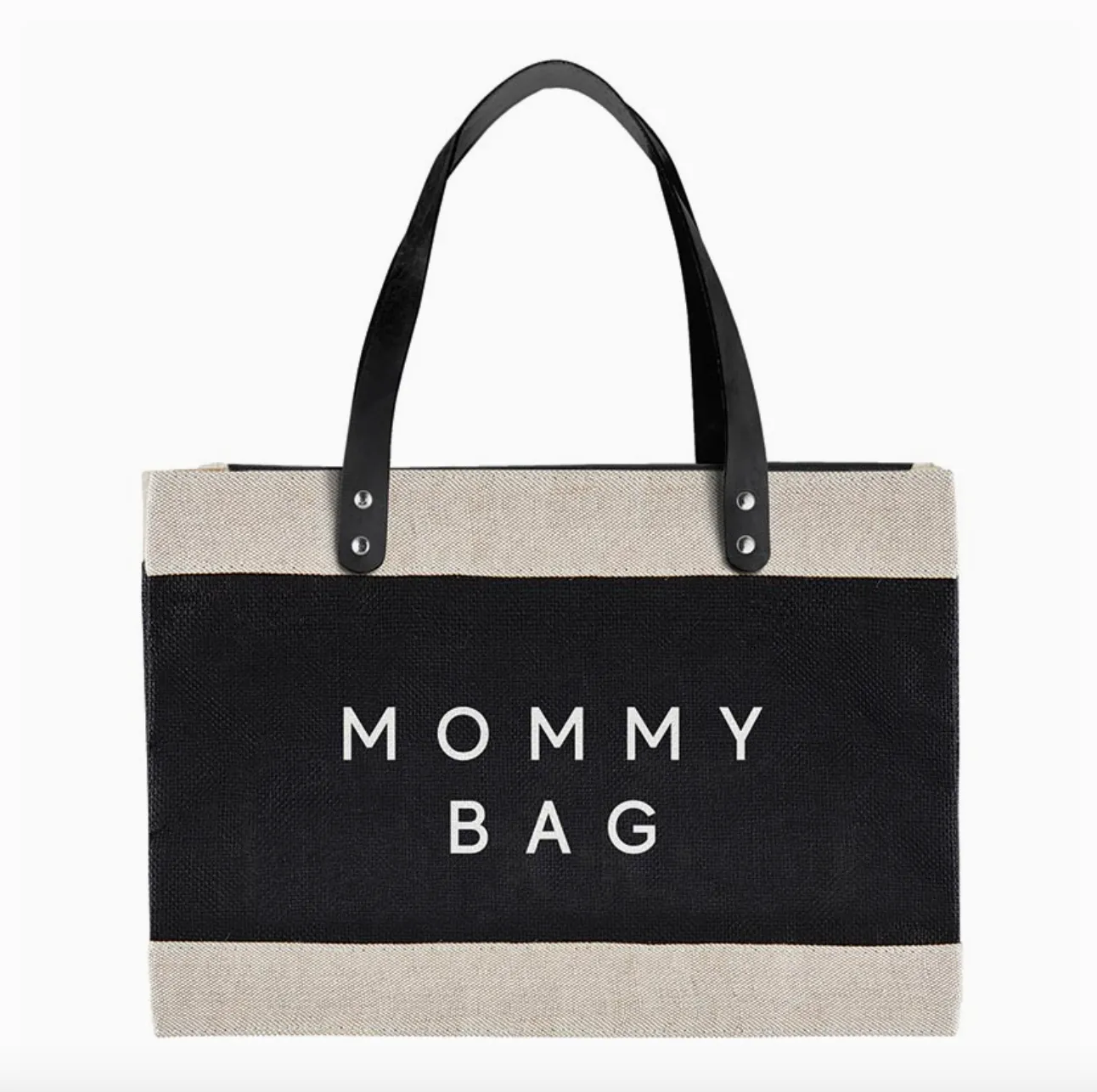 "Mommy Bag" Large Black Market Tote