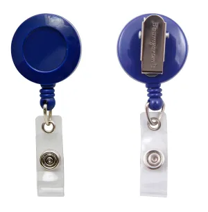 SICURIX Standard ID Badge Reel Round Swivel Spring Clip Strap BLUE (68843)