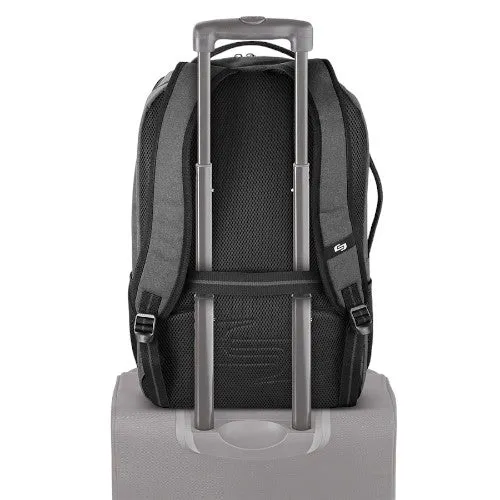 Solo Grand Travel Backpack 17.3", Grey, One Size, Grand Travel Tsa Backpack