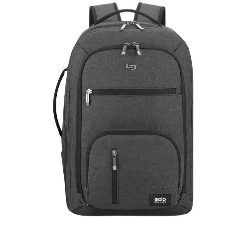 Solo Grand Travel Backpack 17.3", Grey, One Size, Grand Travel Tsa Backpack