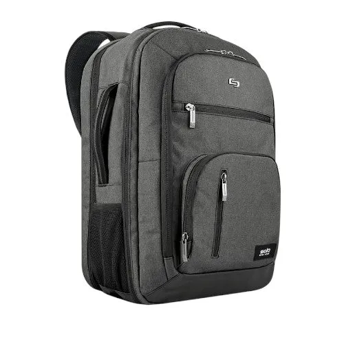 Solo Grand Travel Backpack 17.3", Grey, One Size, Grand Travel Tsa Backpack