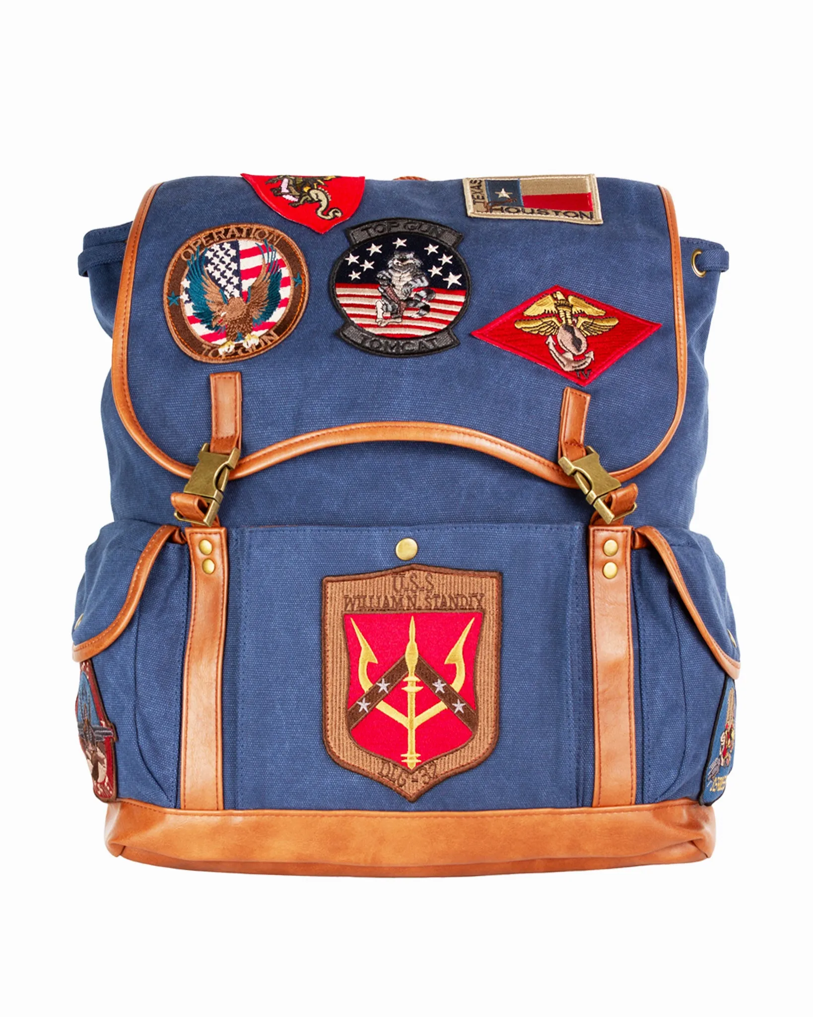 TOP GUN® CANVAS BACKPACK WITH PATCHES