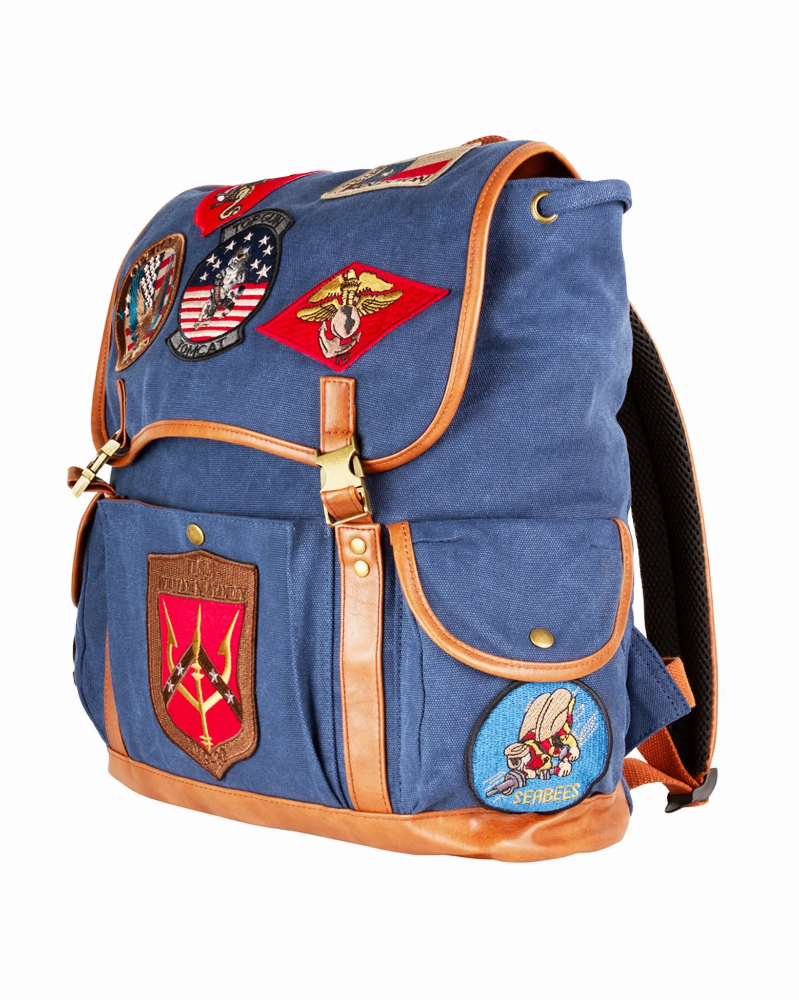 TOP GUN® CANVAS BACKPACK WITH PATCHES