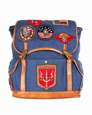 TOP GUN® CANVAS BACKPACK WITH PATCHES