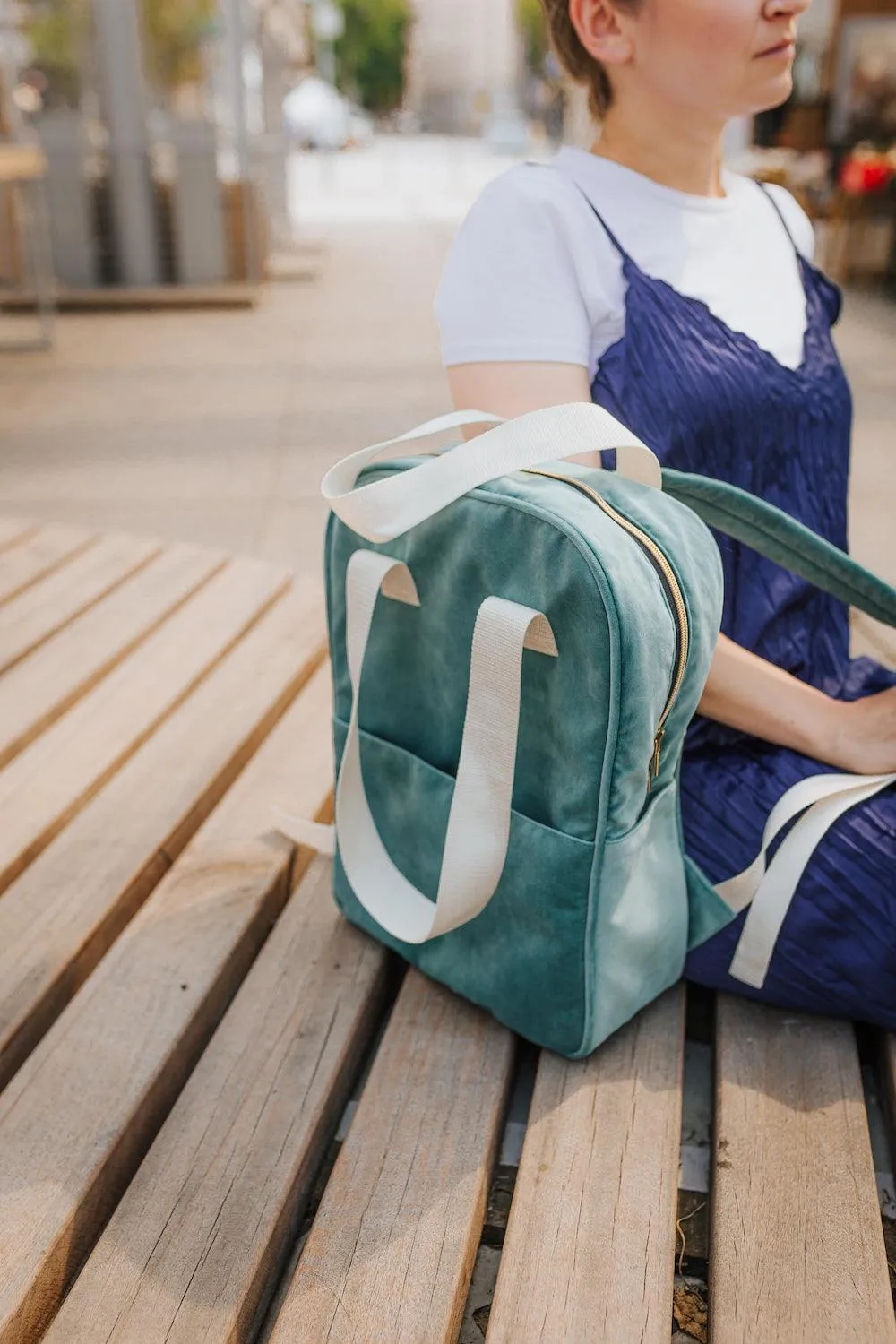 Velvet Backpack BAKKU mint | Velvet School Backpack