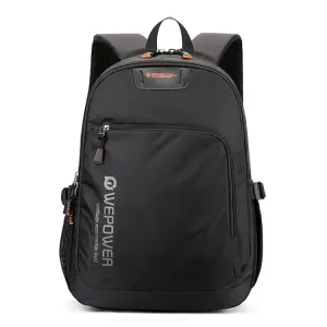 WEPOWER Shoulder Bag Men Large Capacity Business Travel Computer Backpack(Black)