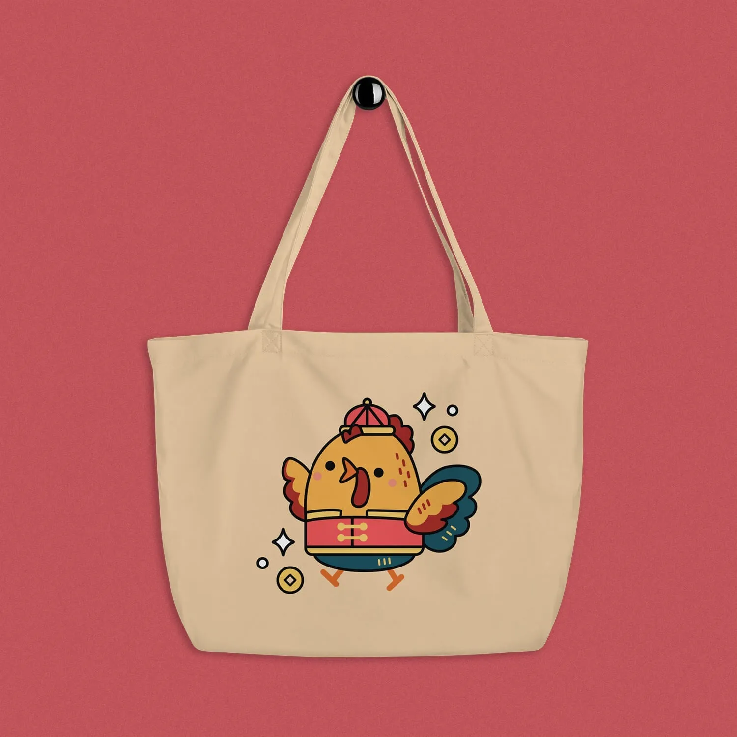 Year of the Rooster Large Tote