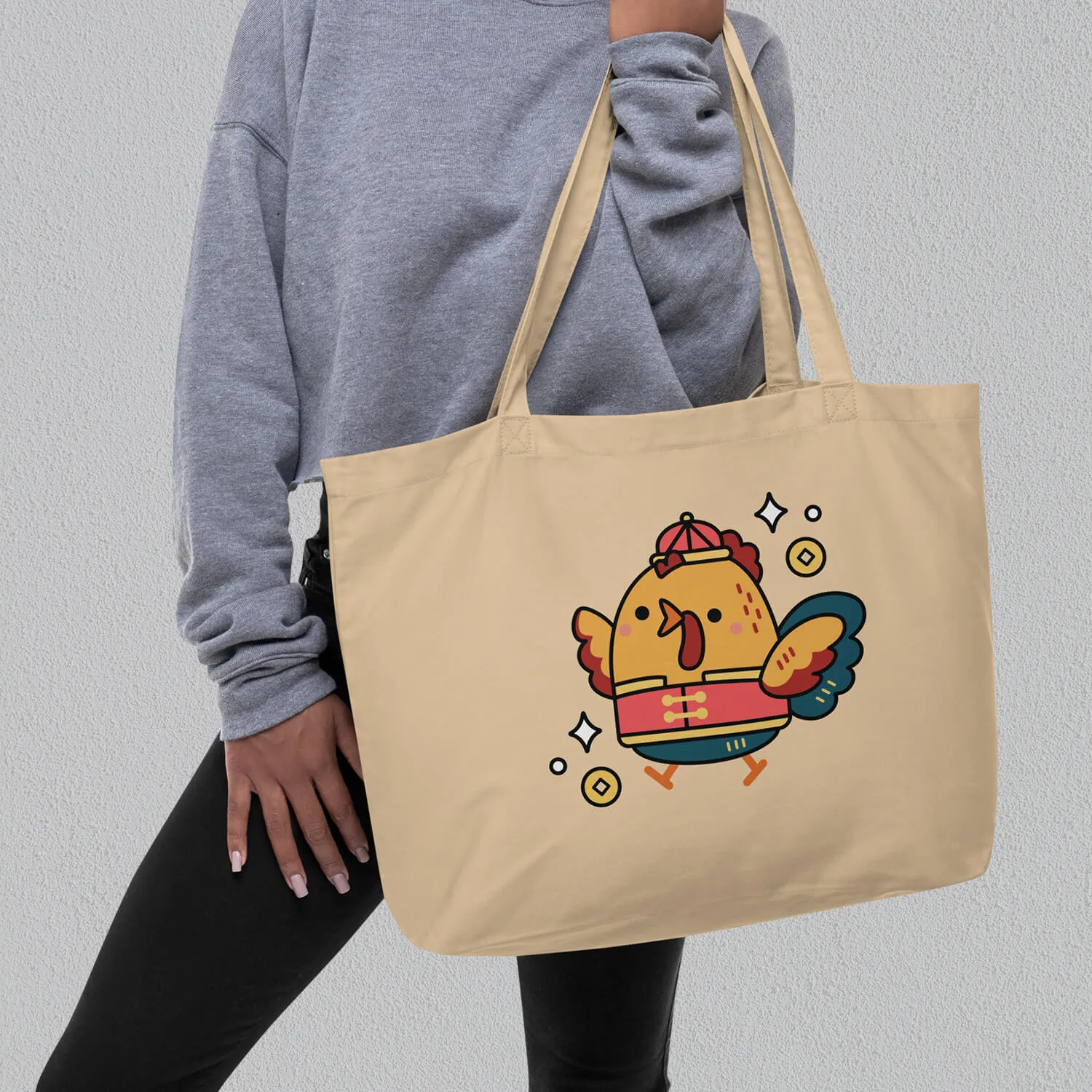 Year of the Rooster Large Tote